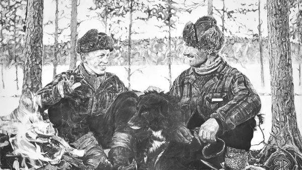 Juha-Pekka Koistisen teos on yksi mustavalkoisista teoksista, jotka...