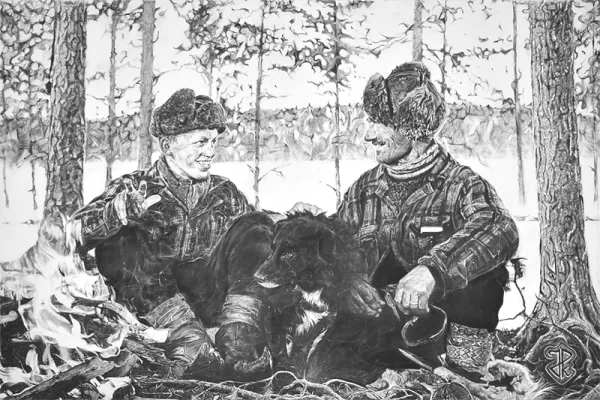 Juha-Pekka Koistisen teos on yksi mustavalkoisista teoksista, jotka...